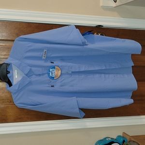 NWT Columbia PFG Terminal Tackle SS Blue Shirt Men's XL UPF 50